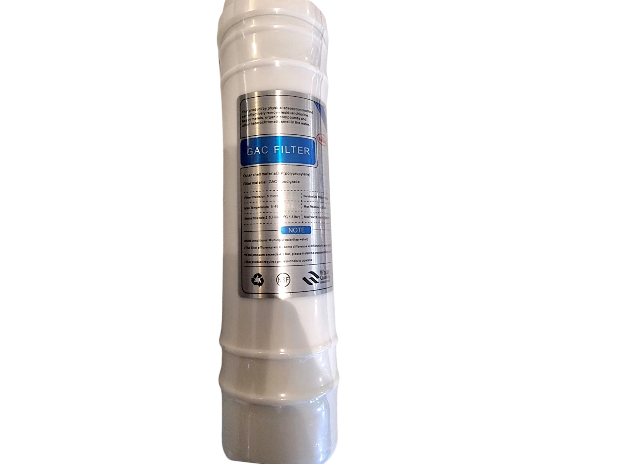 Krausen Inline 2,5 tomme GAC filter (kulfilter)